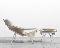 Flag Halyard Chair & Ottoman - Microfiber - Trento Taupe