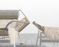 Flag Halyard Chair & Ottoman - Microfiber - Trento Taupe