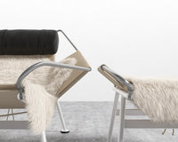 Flag Halyard Chair & Ottoman - Microfiber - Trento Jet Black