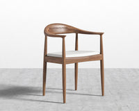 Round Chair - Walnut - Trento Eggshell