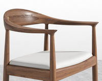 Round Chair - Walnut - Trento Eggshell