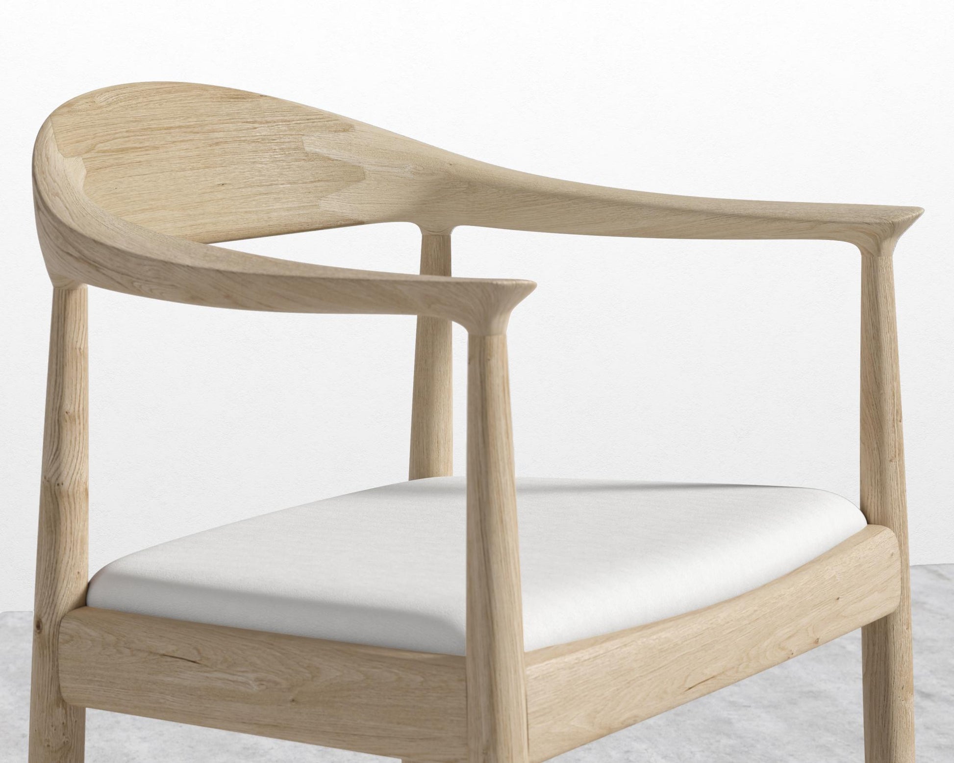 Round Chair - Natural - Trento Eggshell