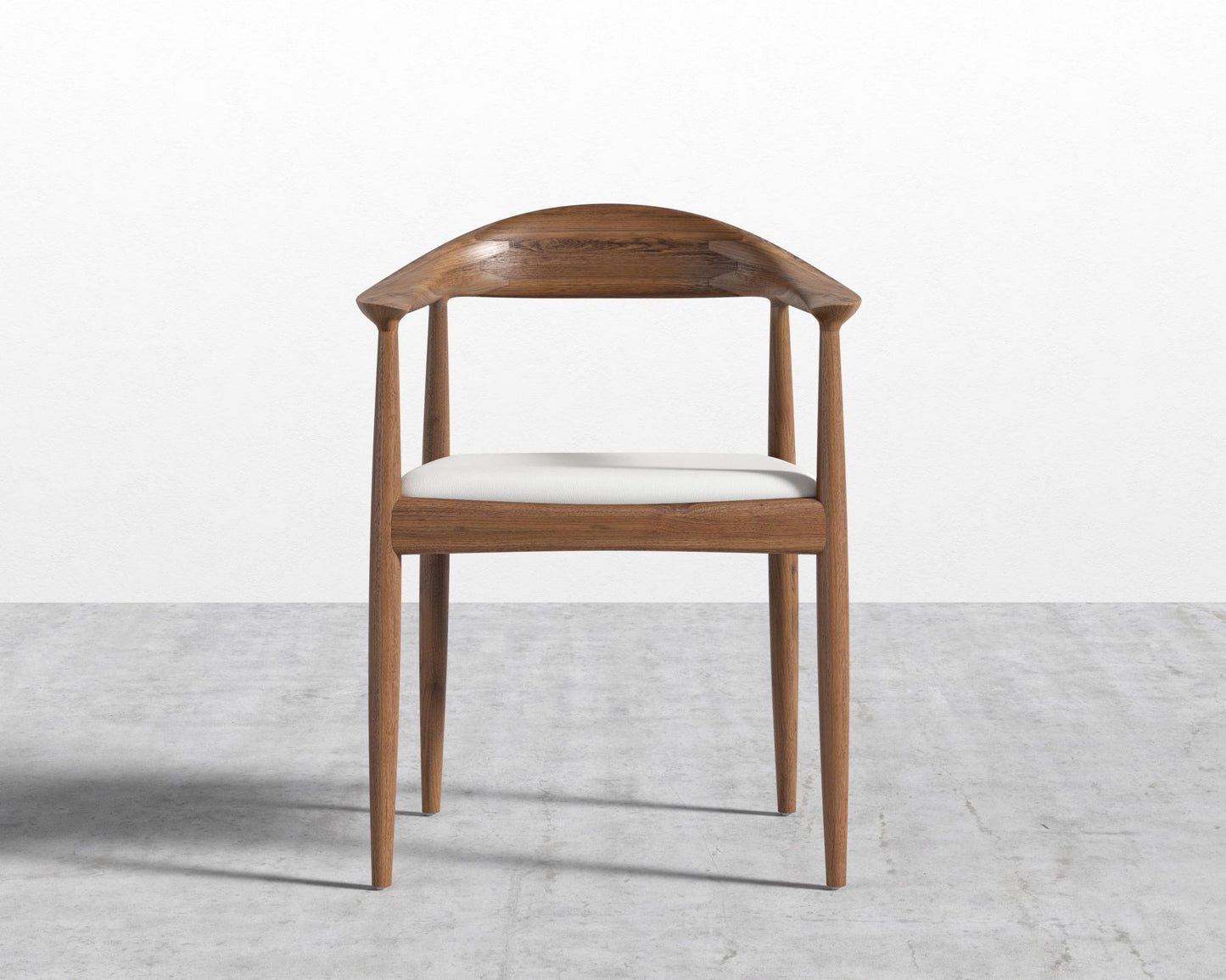 Round Chair - Walnut - Trento Eggshell