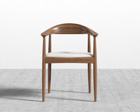 Round Chair - Walnut - Trento Eggshell