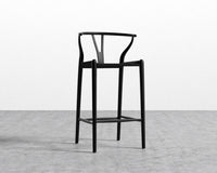 Wishbone Barstool - Black/Black