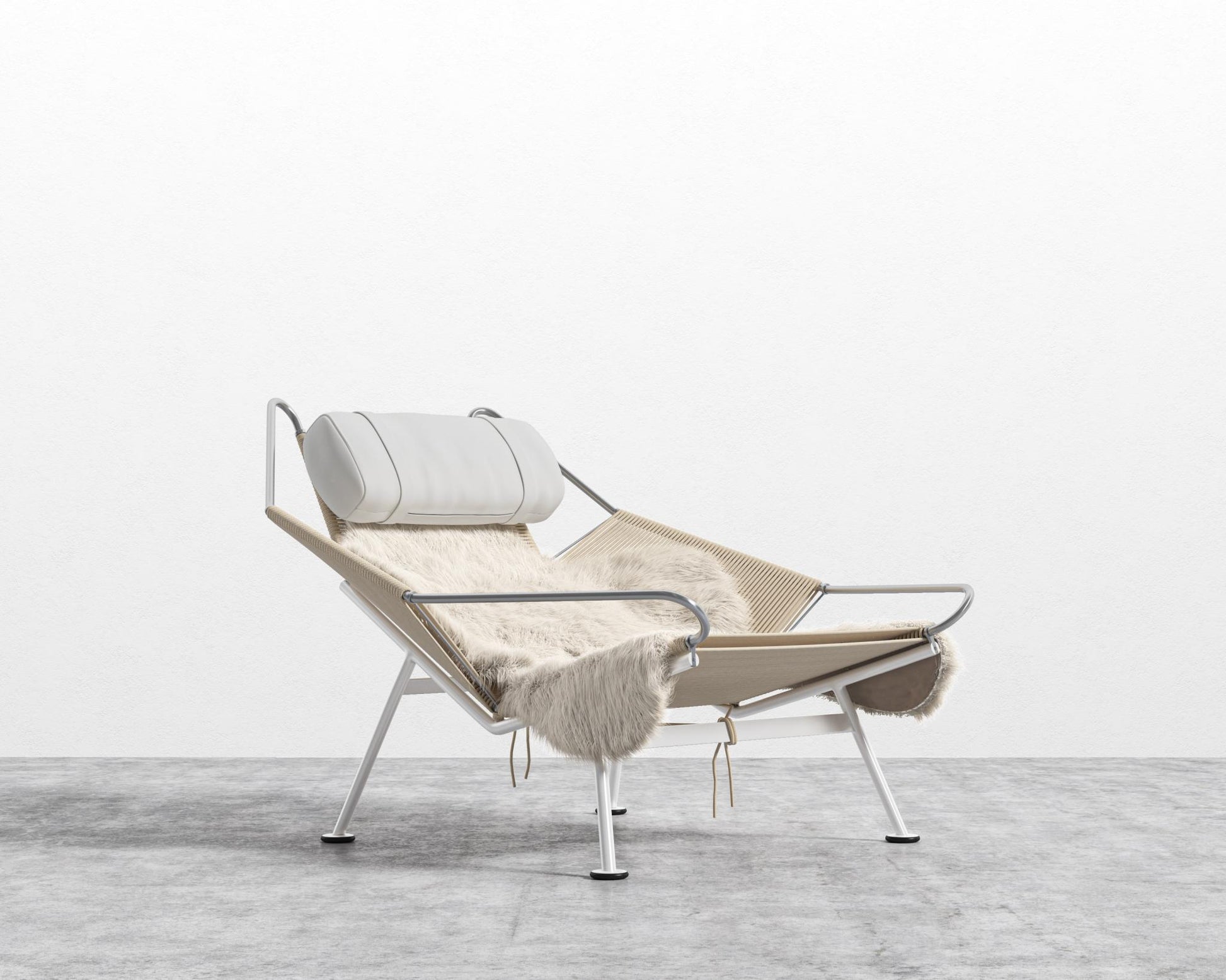 Flag Halyard Chair - Microfiber - Trento Eggshell