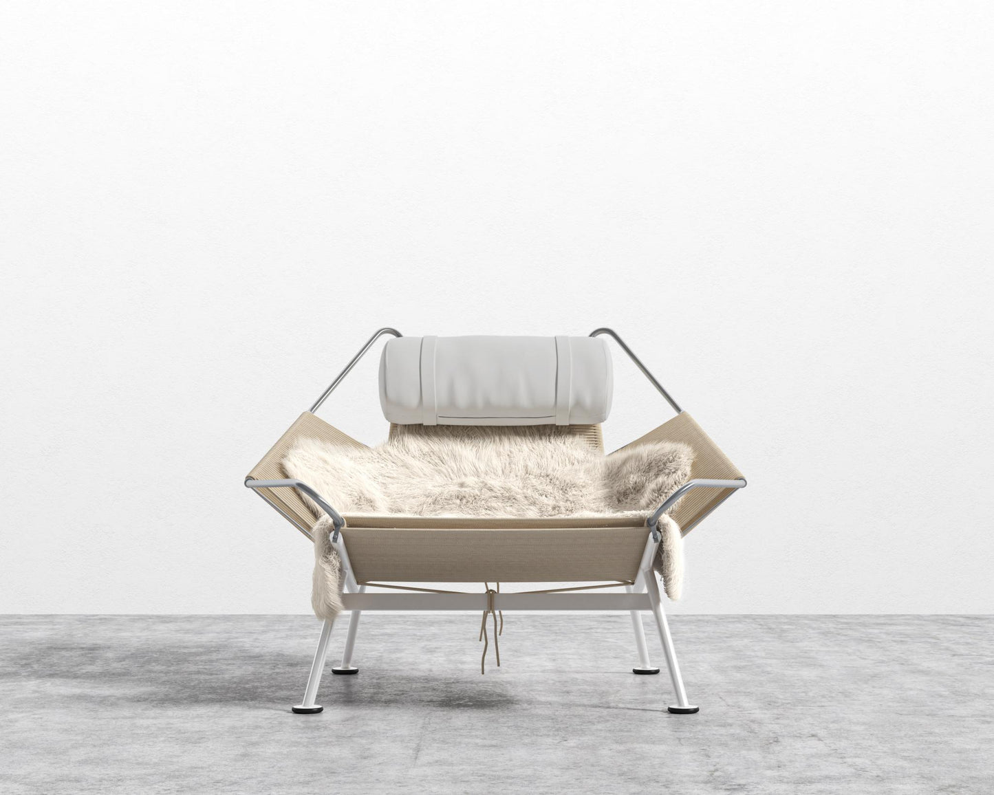 Flag Halyard Chair - Microfiber - Trento Eggshell