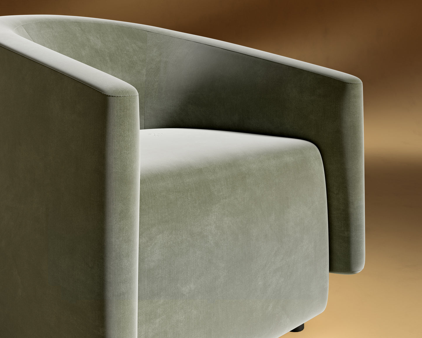 Hadrian_Armchair_Cotton_Velvet - Verdant