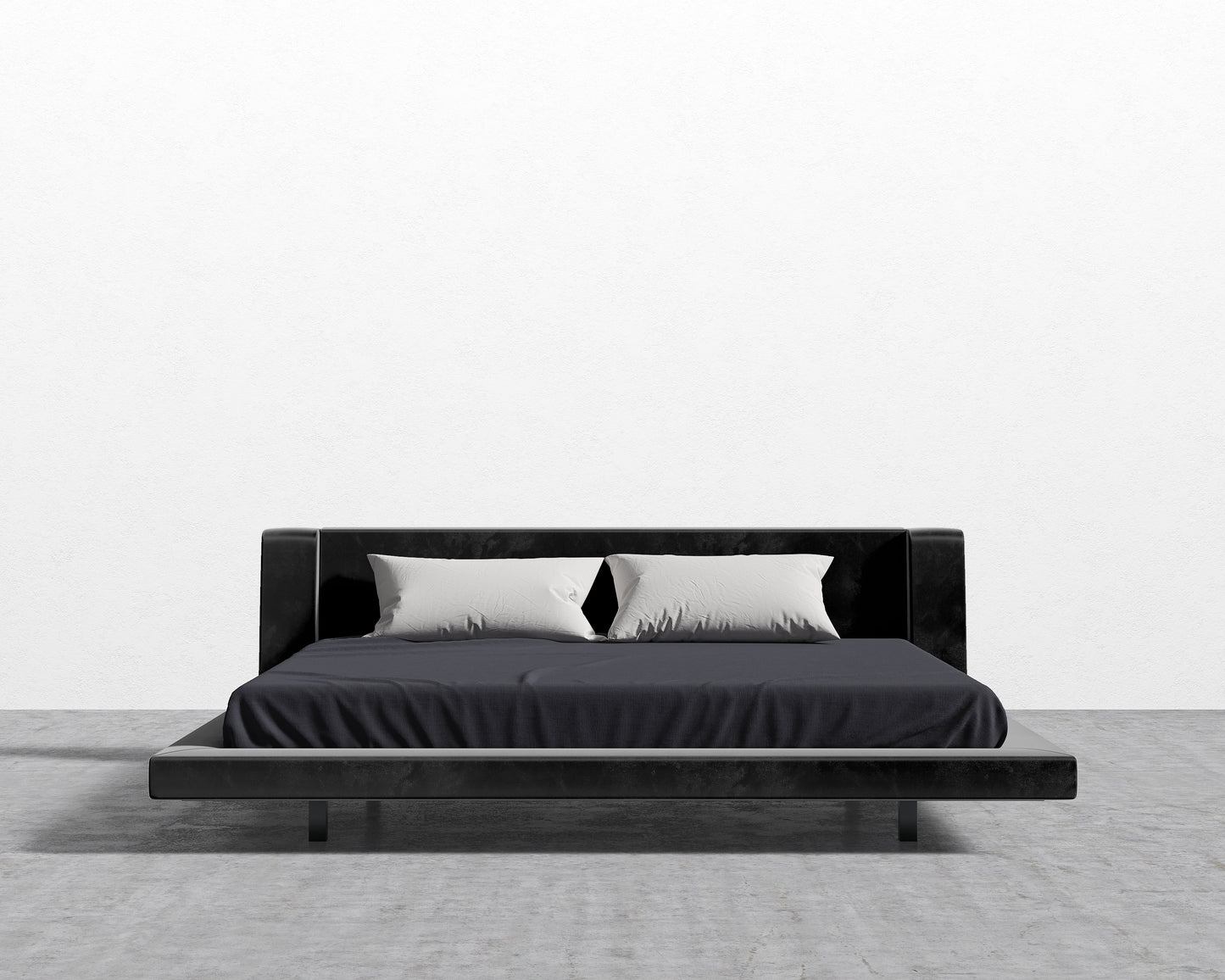 Harper Bed - King - Plush Velvet - Black 2022