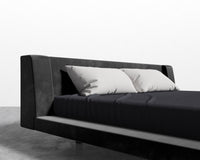 Harper Bed - King - Plush Velvet - Black 2022