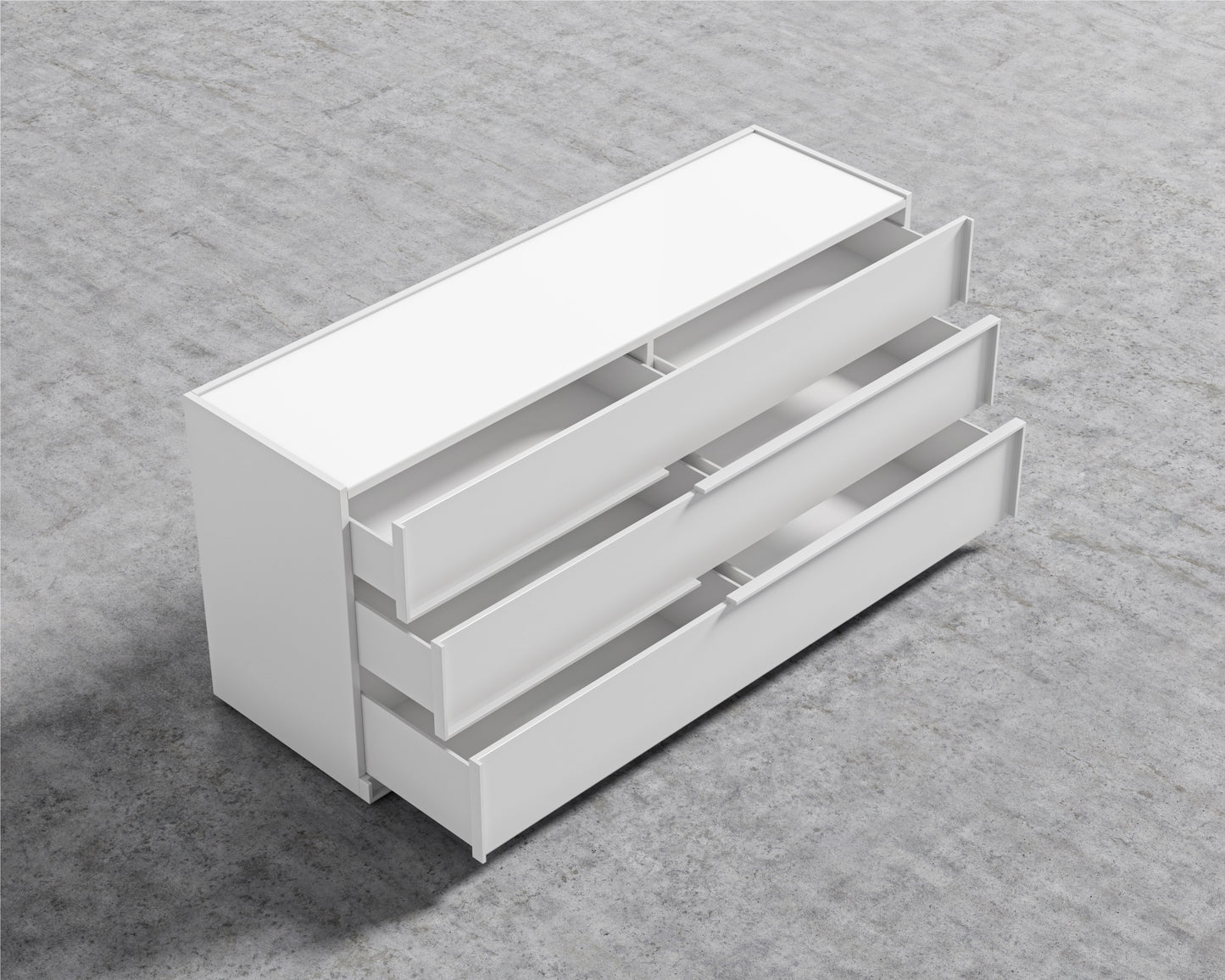 Hunter Wide Dresser - White