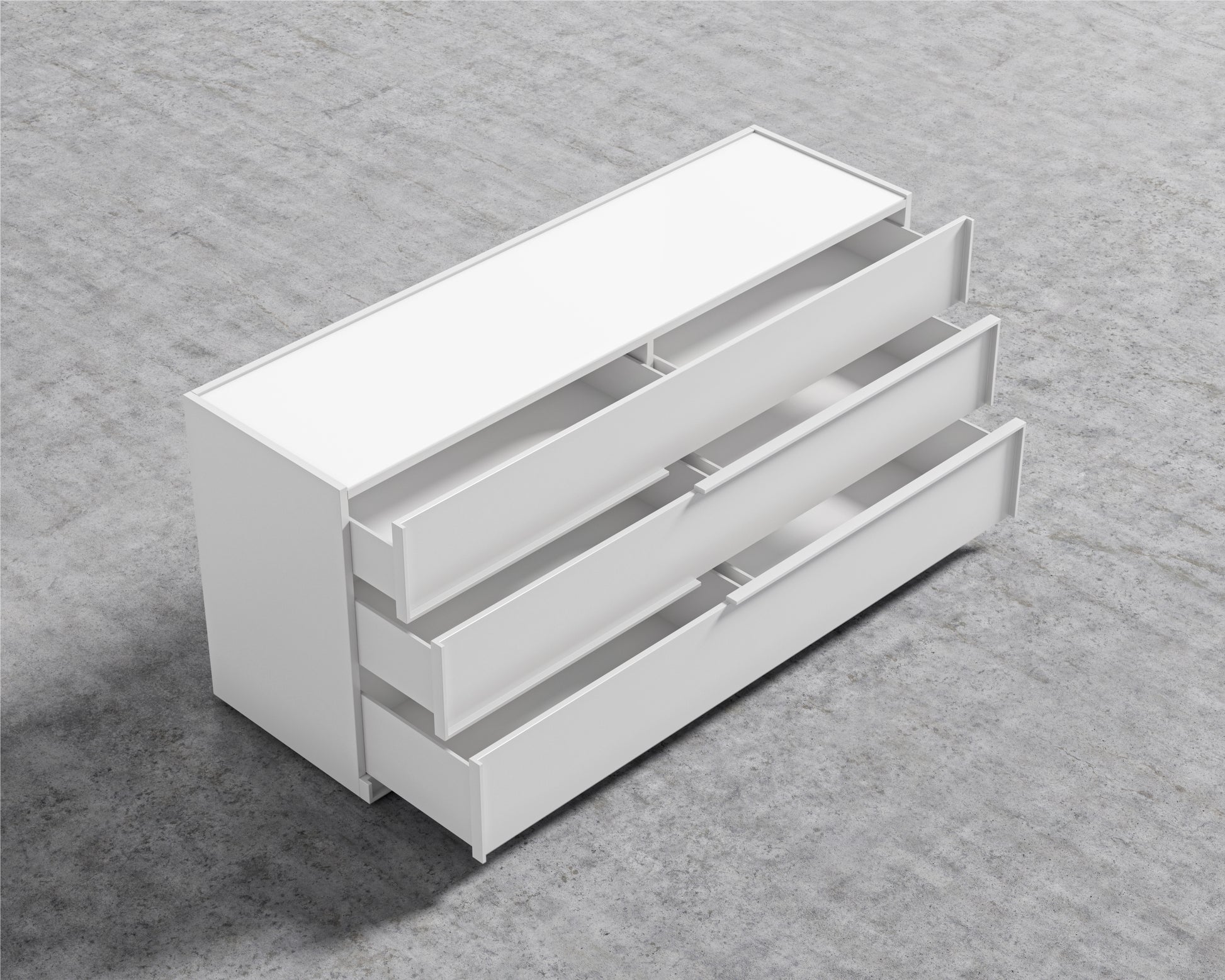 Hunter Wide Dresser - White