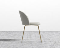 Iris Chair - Microfiber - Trento Taupe- Brass Base