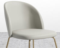 Iris Chair - Microfiber - Trento Taupe- Brass Base