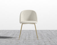 Iris Chair - Chatou Boucle - Pearl - Brass Base