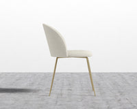 Iris Chair - Chatou Boucle - Pearl - Brass Base