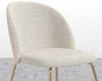 Iris Chair - Chatou Boucle - Pearl - Brass Base
