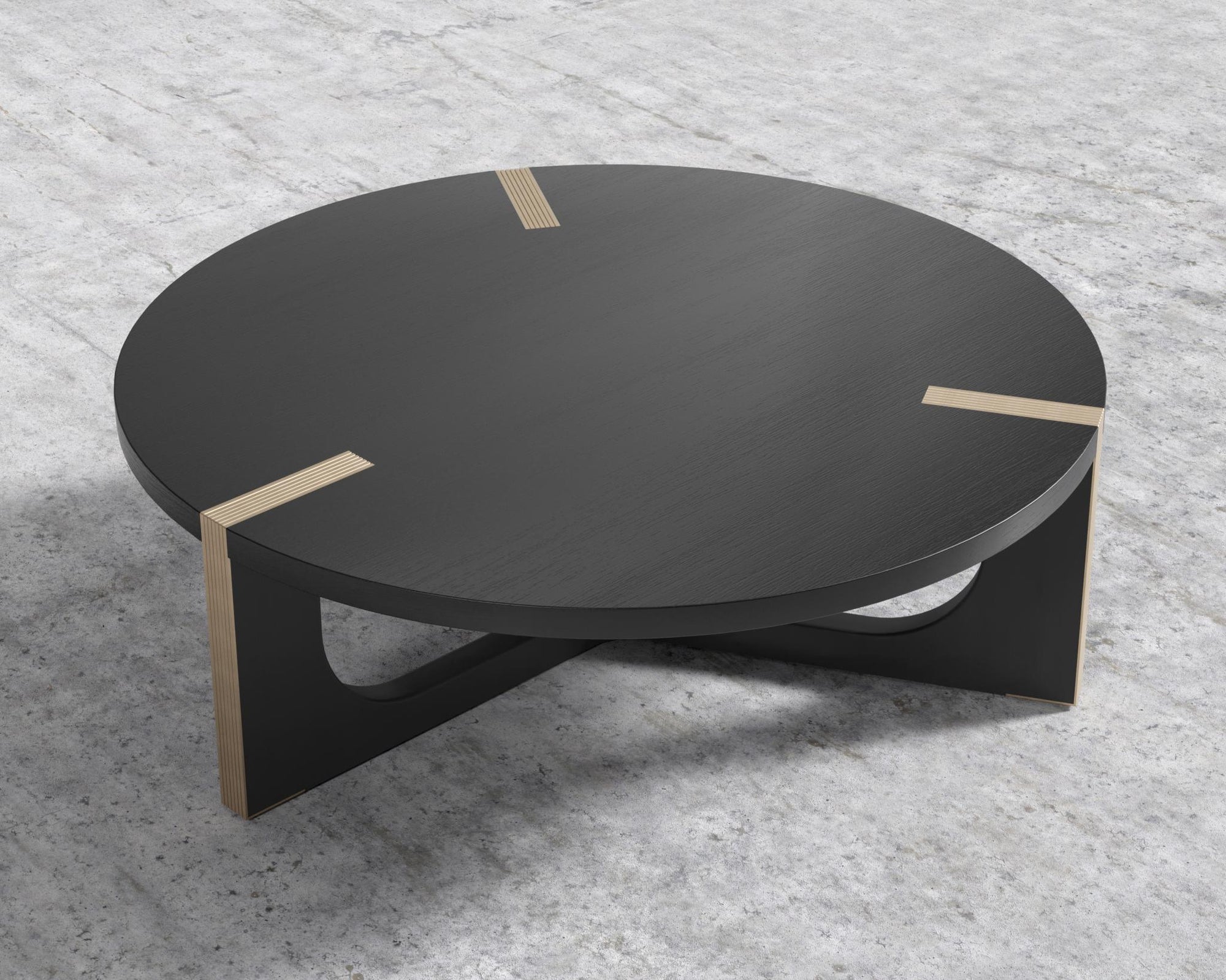 Julius Coffee Table - 50" | 127cm, Black Oak Veneer