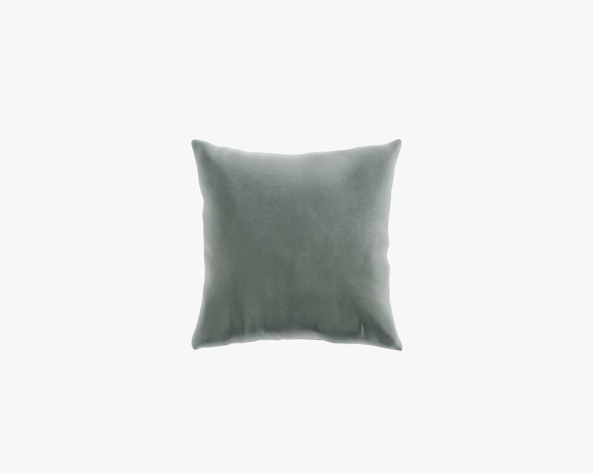 Square Throw Pillow 18 - Plush Velvet - Moonstone
