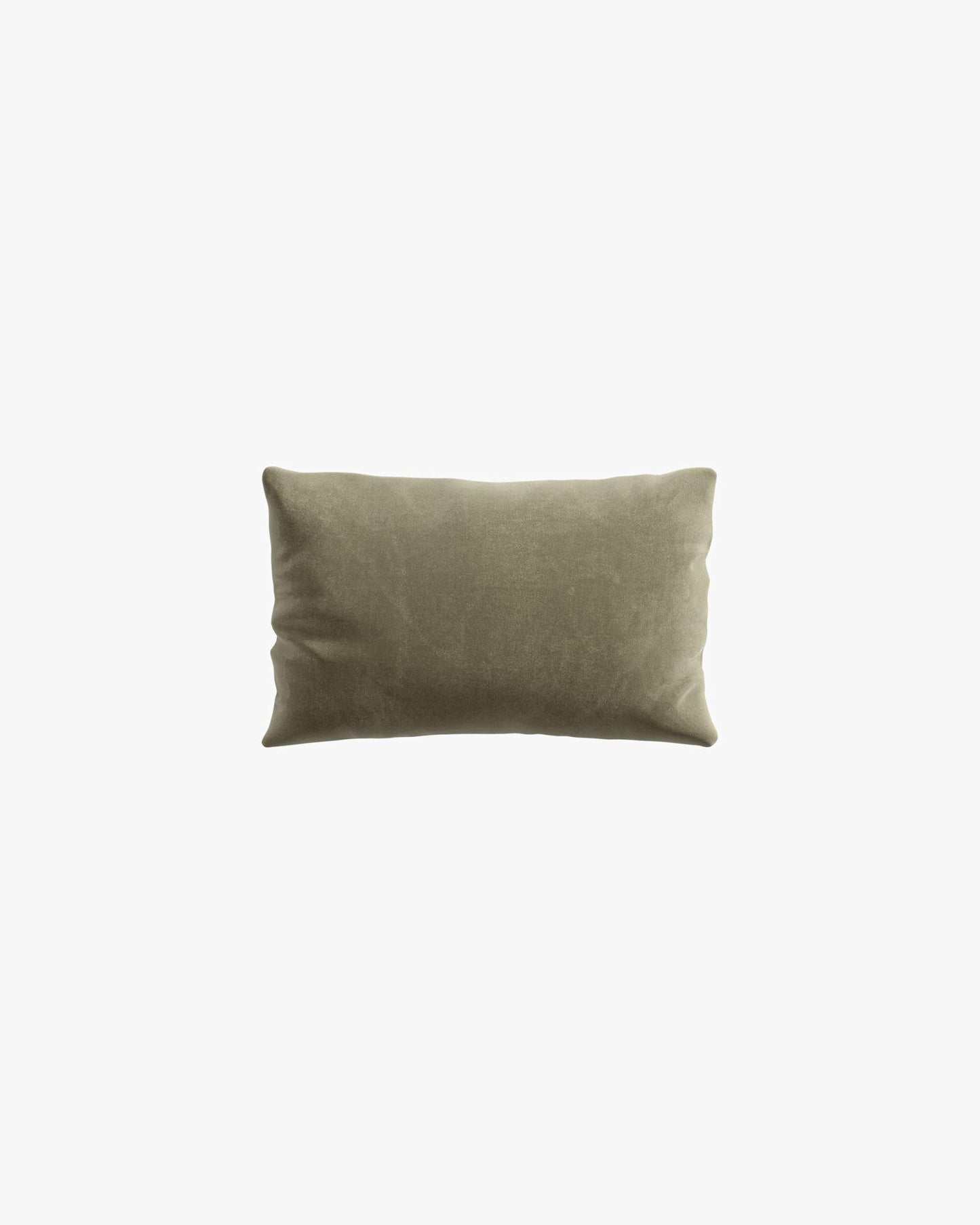 Rectangular Throw Pillow - Plush Velvet - Olive Green