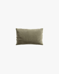Rectangular Throw Pillow - Plush Velvet - Olive Green