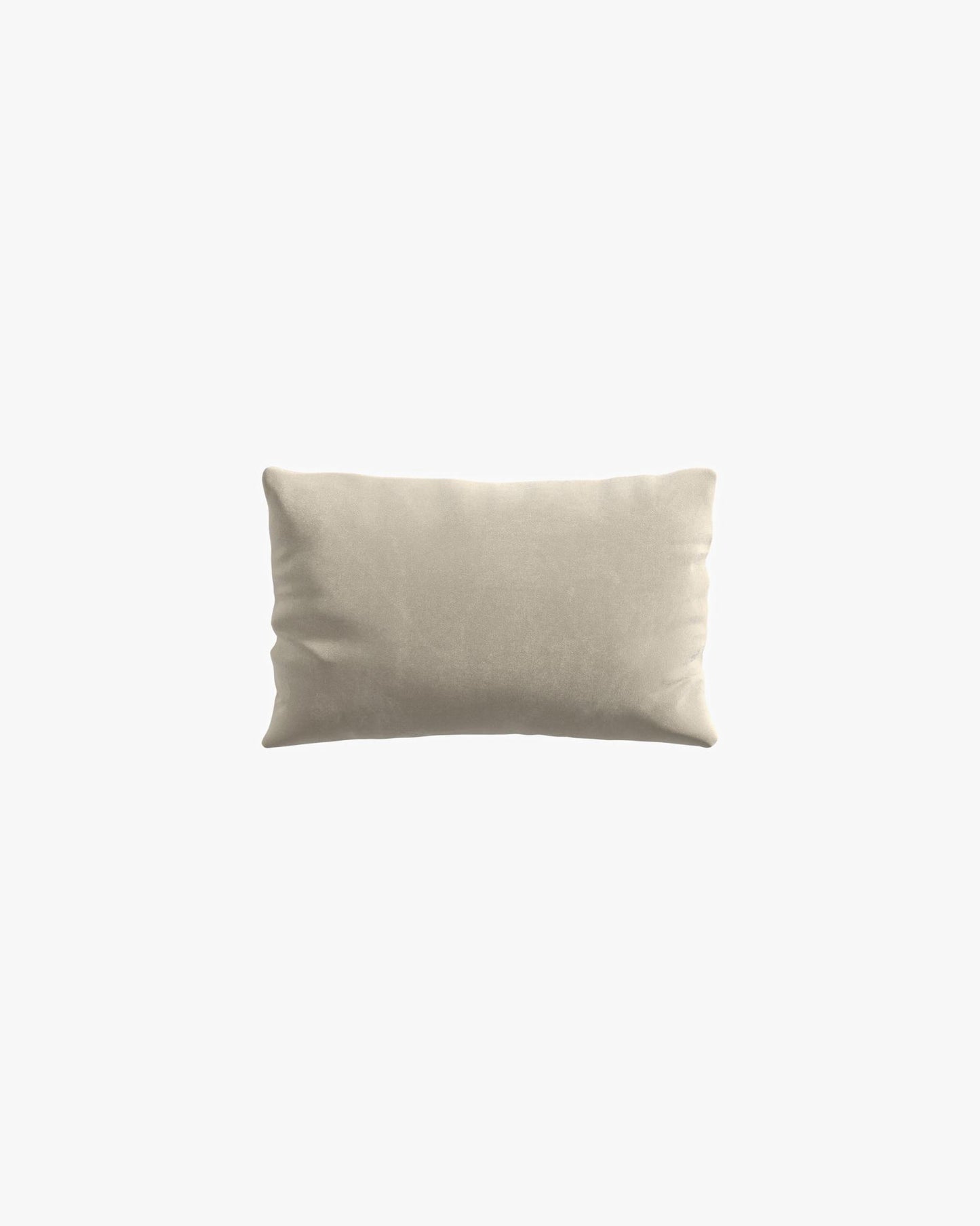 Rectangular Throw Pillow - Plush Velvet - Warm Taupe