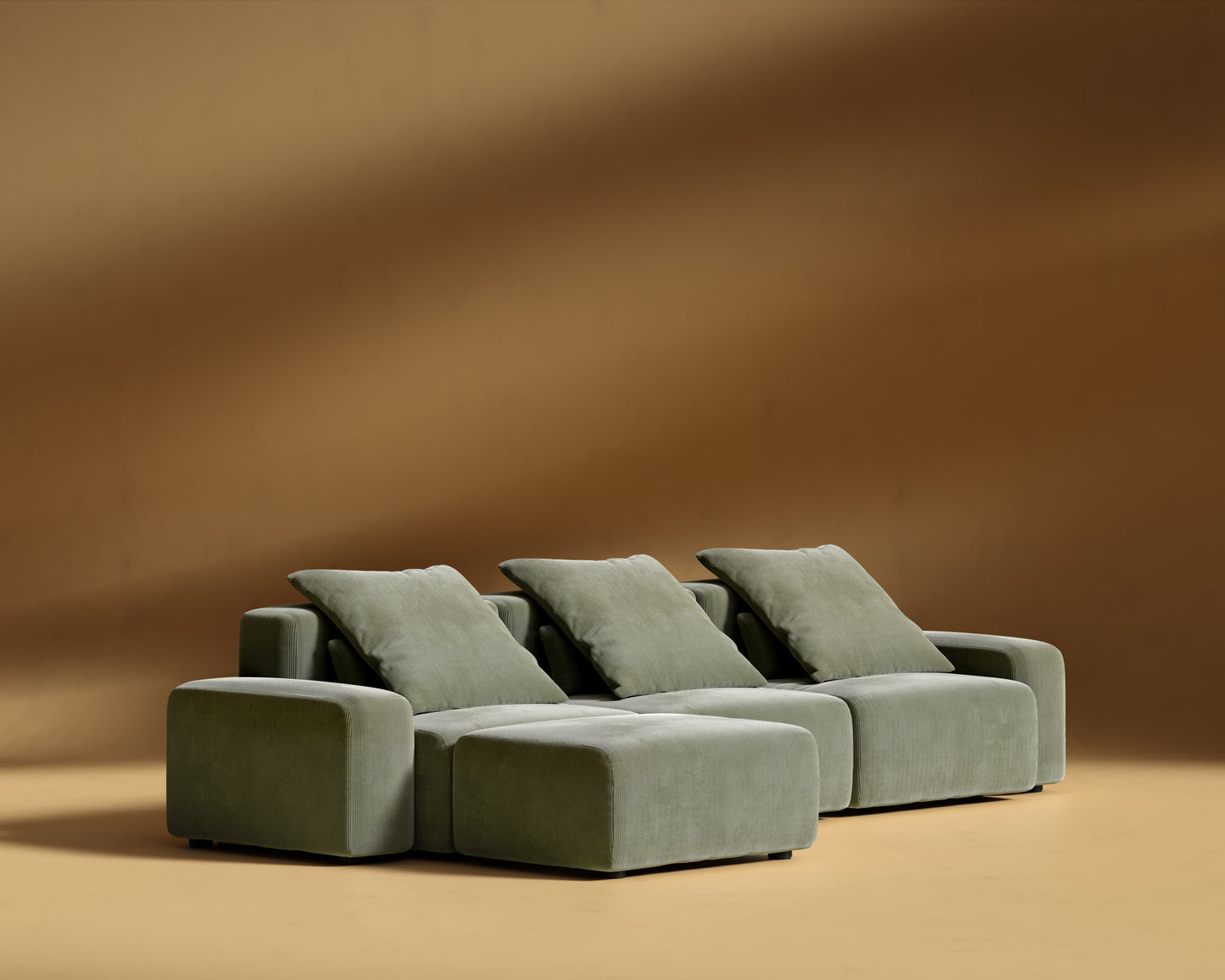 Kaye_Sectional_Sofa-L_Corduroy_Velvet_Evergreen