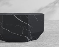 Leia Outdoor Coffee Table – Black Pietra Ceramic