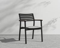 Linnea Dining Chair - Black Frame, Encino