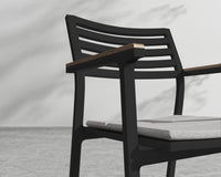 Linnea Dining Chair - Black Frame, Encino