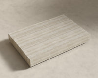 Liza Coffee Table - Large - White Travertine