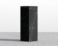 Liza Pedestal - Black Marble