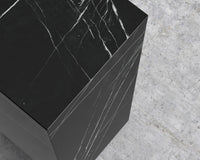Liza Pedestal - Black Marble