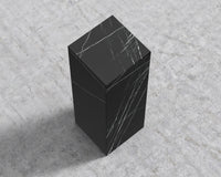 Liza Pedestal - Black Marble