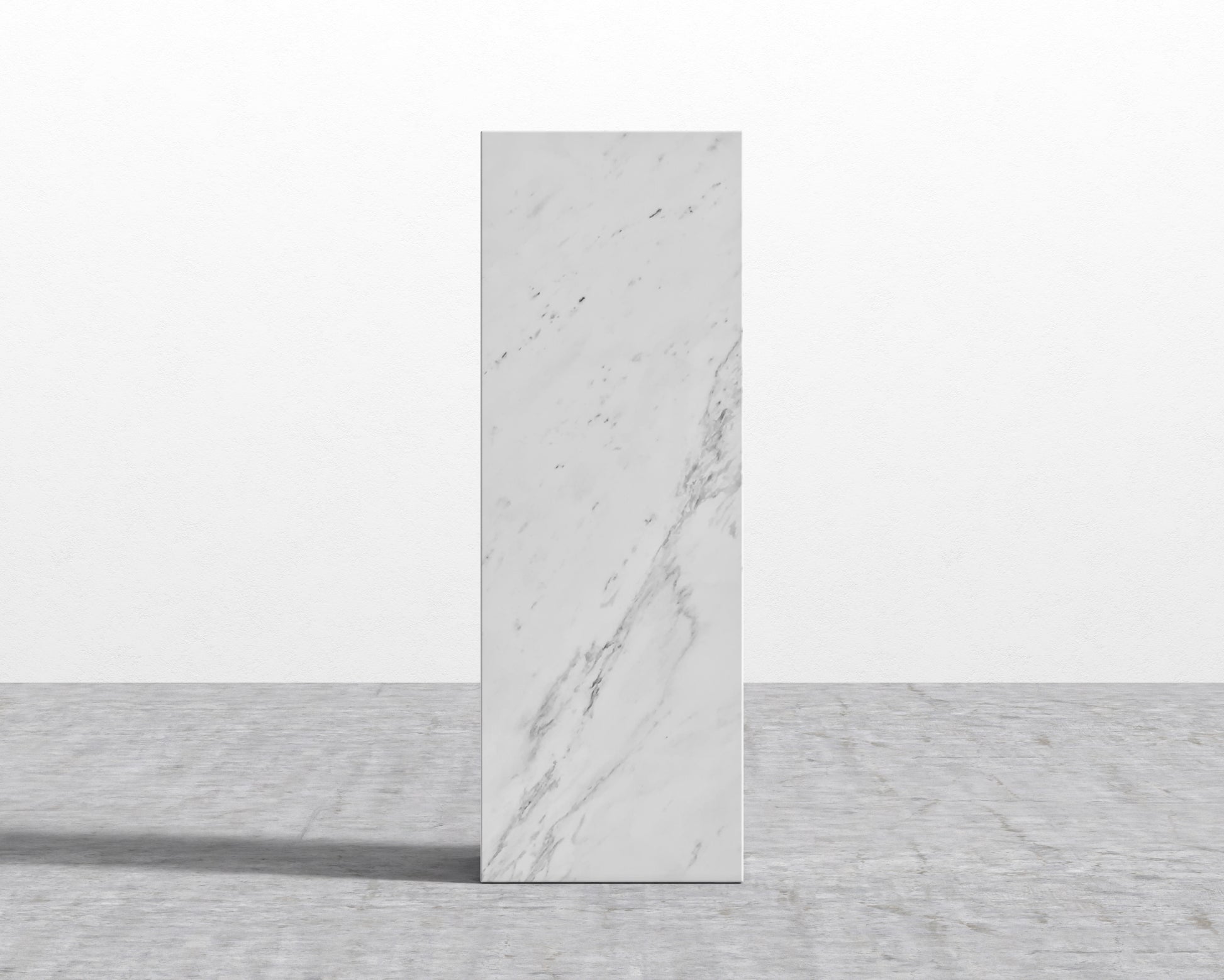 Liza Pedestal - White Carrara Marble