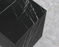 Liza Side Table - Black Marble