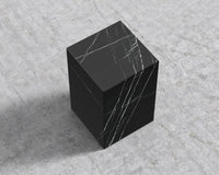 Liza Side Table - Black Marble