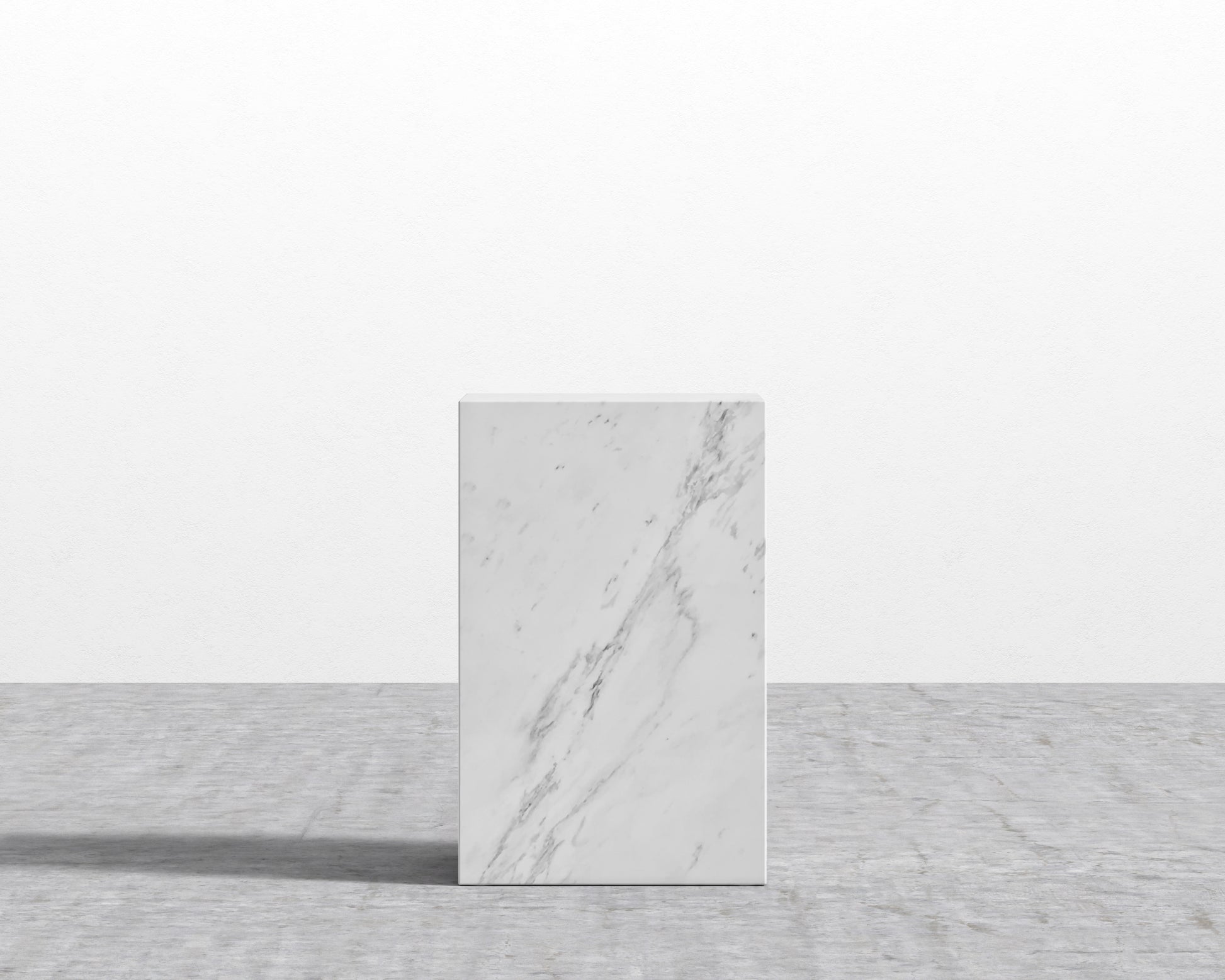 Liza Side Table - White Carrara Marble