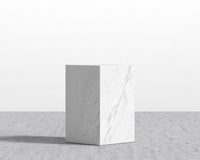 Liza Side Table - White Carrara Marble