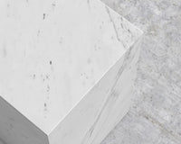 Liza Side Table - White Carrara Marble