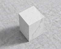 Liza Side Table - White Carrara Marble