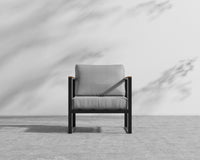 Louis Outdoor Armchair - Encino - Black Frame