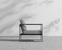 Louis Outdoor Armchair - Encino - Black Frame