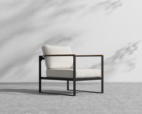 Louis Outdoor Armchair - Palisades - Black Frame