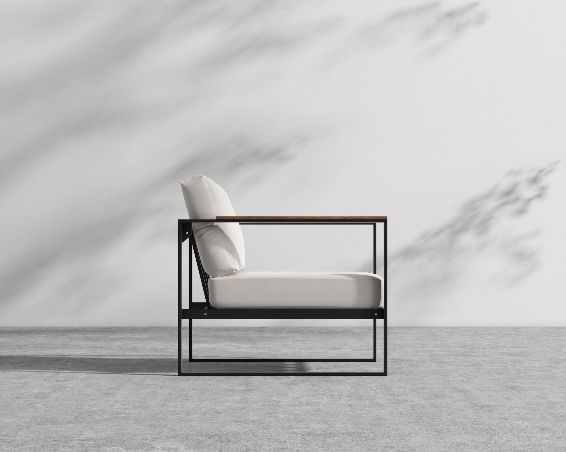 Louis Outdoor Armchair - Palisades - Black Frame
