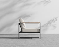 Louis Outdoor Armchair - Palisades - Black Frame