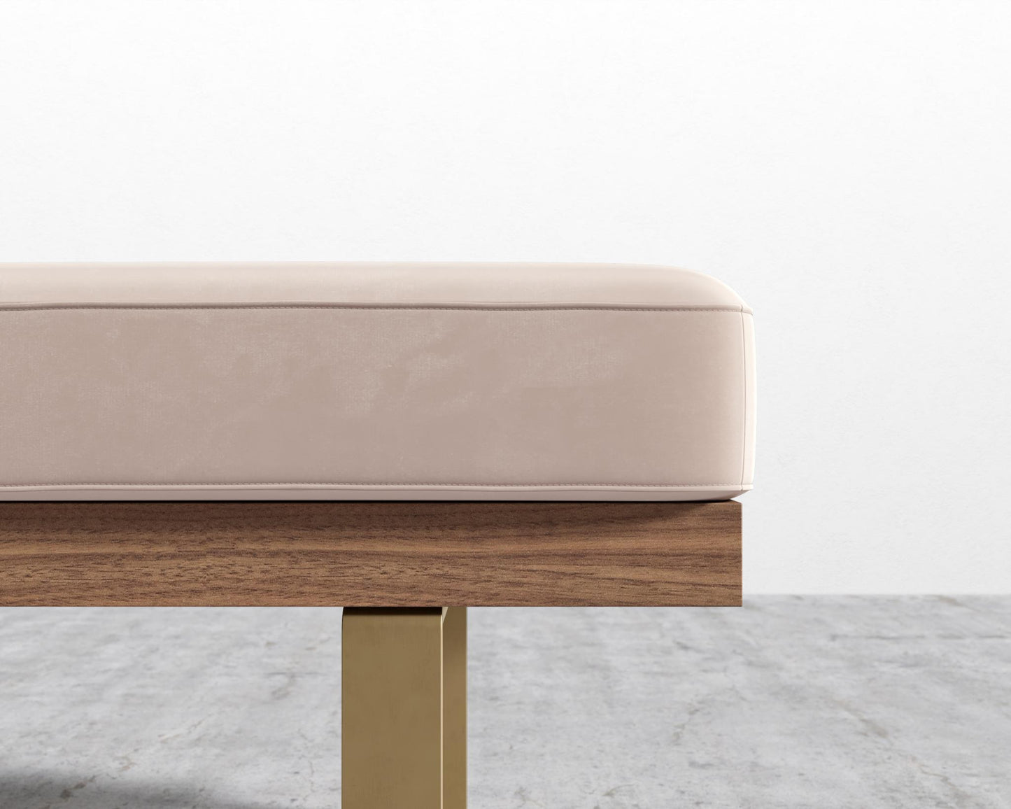 Maria Bench - Signature Plush Velvet - Blush