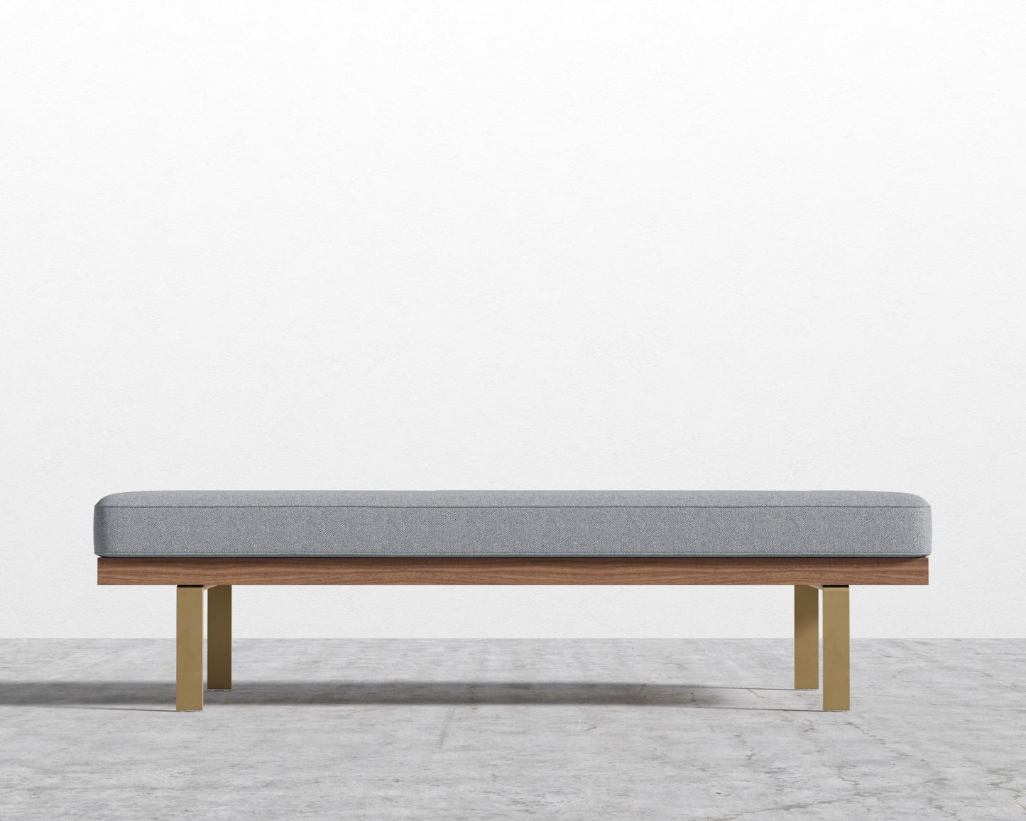 Maria Bench - Plush Weave - Porpoise