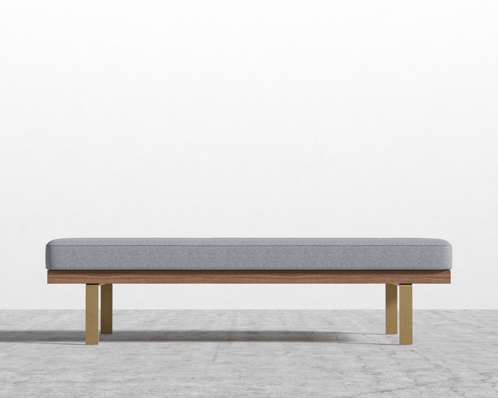 Maria Bench - Plush Weave - Porpoise