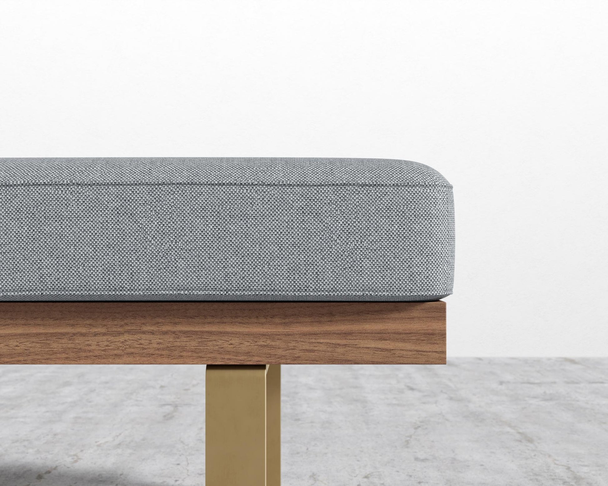 Maria Bench - Plush Weave - Porpoise